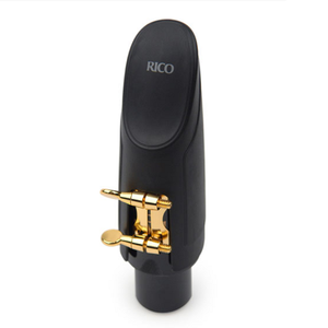 Rico Gold Plated Tenor Sax H-Ligature & Cap for Hard Rubber Mouthpiece - HTS1G