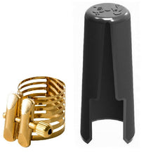 Load image into Gallery viewer, Rovner Platinum Gold Ligature for Bb German String &amp; Eb Clarinet - PG-1E