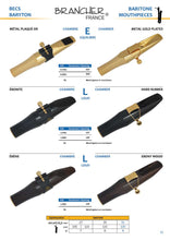Load image into Gallery viewer, Brancher Baritone Sax Ebony Wood  Mouthpiece with Gold Plated Ligature