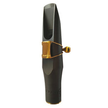 Load image into Gallery viewer, Brancher Hard Rubber Baritone Mouthpiece W/ Gold Plated Ligature