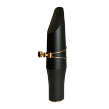 Load image into Gallery viewer, Brancher Hard Rubber Baritone Mouthpiece W/ Gold Plated Ligature