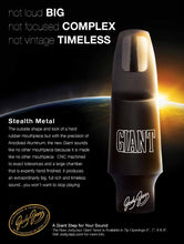 Load image into Gallery viewer, Jody Jazz Tenor Sax Giant Anodized Aluminum Metal Mouthpiece