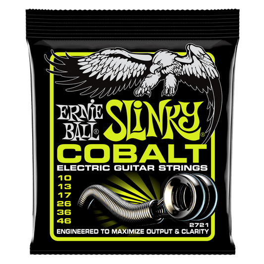 Ernie Ball Regular Slinky Cobalt Electric Guitar Strings - 10-46 Gauge