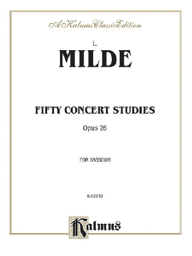 Fifty Studies, Op. 26 for Bassoon by Ludwig Milde