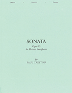 Sonata Op. 19 for Alto Saxophone by Paul Creston