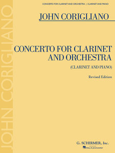 Concerto for Clarinet & Orchestra -- Revised Edition w/ Score & Solo Part by John Corigliano