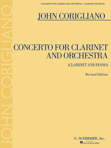 Concerto for Clarinet & Orchestra -- Revised Edition w/ Score & Solo Part by John Corigliano