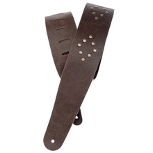 Load image into Gallery viewer, D&#39;addario Planet Waves - Blasted Leather Guitar Strap (WITH Optional Brass RIVETS)