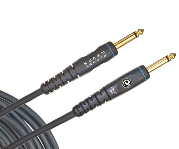 D'addario Planet Waves Gold Plated Custom Series Instrument Cable, 5 Feet