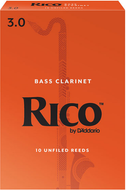 Rico by D'Addario Bass Clarinet Reeds Unfiled - 10 Per Box
