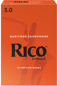 Rico by D'addario Baritone Saxophone Reeds Unfiled - 10 Per Box