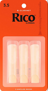 Rico by D'addario Bb Clarinet Reeds Unfiled - 3 Pack