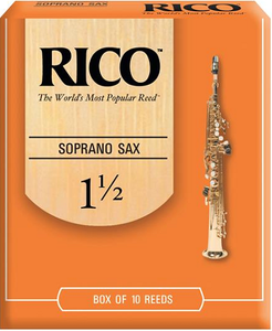 Rico by D'Addario Soprano Saxophone Reeds Unfiled - 10 Per Box