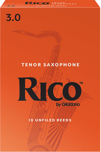 Rico by D'Addario Tenor Saxophone Reeds Unfiled -10 Per Box
