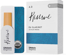 Load image into Gallery viewer, D&#39;Addario Organic Reserve Eb Clarinet Reeds - 10 per Box