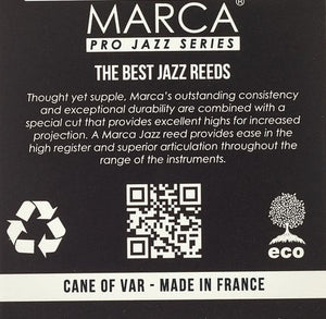 Marca JaZZ Filed Soprano Sax Reeds - 10 Per Box