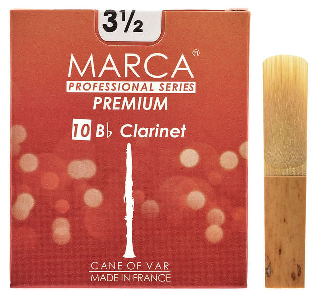 Marca PreMium Bb Clarinet Reeds - 10 per Box