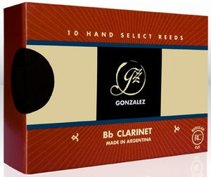 Gonzalez Bb Clarinet "RC" Regular Cut Reeds - 10 Per Box