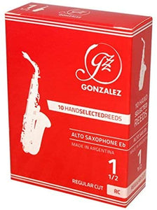 Gonzalez RC Regular Cut Alto Sax Reeds - 10 Per Box