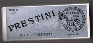 Prestini Bass Clarinet Reeds 2.0- 10 Per Box - Old Stock