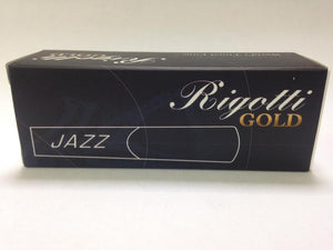Rigotti Gold Baritone Saxophone Reeds - Jazz Cut - 5 Per Box