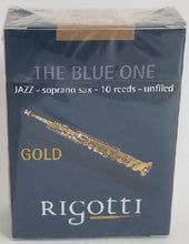Load image into Gallery viewer, Rigotti Gold Soprano Saxophone Jazz Reeds - 10 Per Box