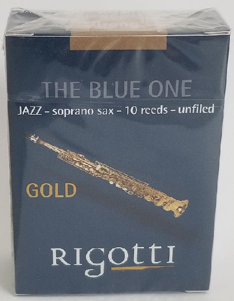 Rigotti Gold Soprano Saxophone Jazz Reeds - 10 Per Box