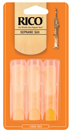 Rico by D'addario Soprano Saxophone Reeds Unfiled - 3 Pack