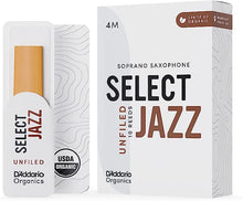 Load image into Gallery viewer, D&#39;Addario Organic Select Jazz Unfiled Soprano Saxophone Reeds - 10 Per Box