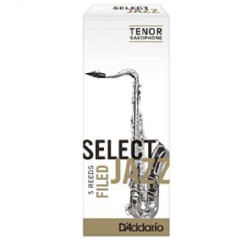 D'Addario Select Jazz Tenor Saxophone Filed Reeds - 5 Per Box
