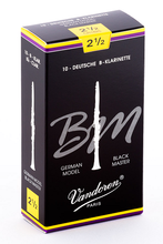 Load image into Gallery viewer, Vandoren Blackmaster German Bb Clarinet Reeds -10 Per Box