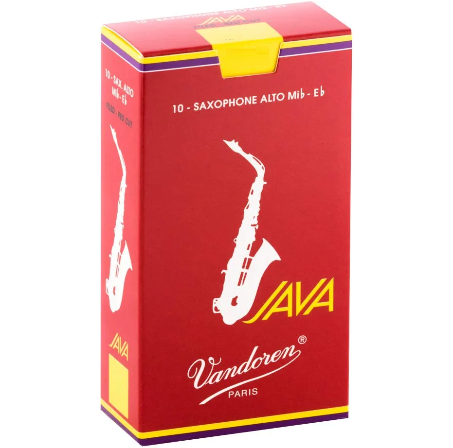 Vandoren Alto Sax Java Red Reeds -10 Per Box