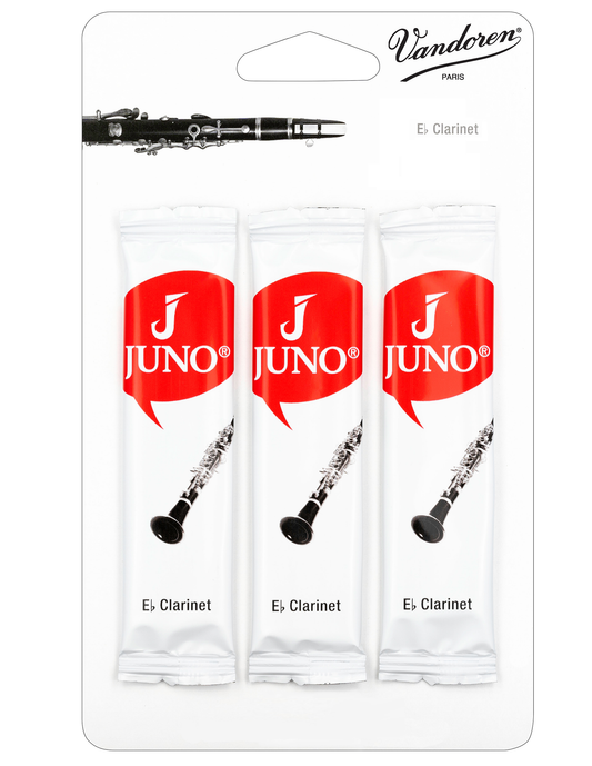 Vandoren Juno Eb Clarinet Reeds - 3 Reed Card