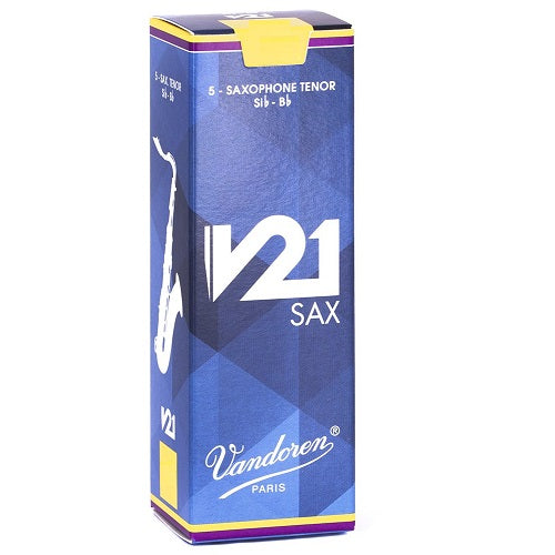 Vandoren Tenor Saxophone V-21 Reeds - 5/Box