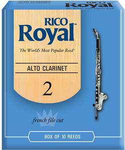 Royal by D'addario Alto Clarinet Reeds Filed - 10 Per Box