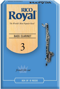 Royal by D'Addario Bass Clarinet Reeds Filed -10 Per Box
