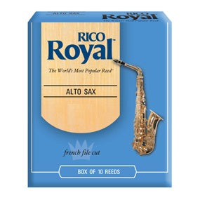Royal by D'Addario Alto Saxophone Reeds Filed -10 Per Box