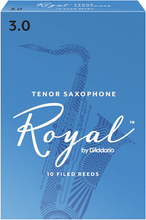 Load image into Gallery viewer, Royal by D&#39;Addario Tenor Saxophone Reeds Filed - 10 Per Box
