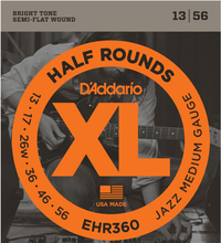 Load image into Gallery viewer, D&#39;addario Half Rounds, Jazz Medium , 13-56 Electric Guitar Strings