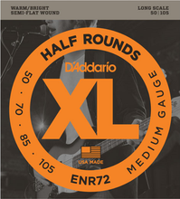 Load image into Gallery viewer, D&#39;addario Half Round, Medium, Long Scale, 50-105 Bass Guitar Strings