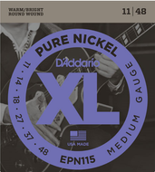 D'addario XL Pure NICKEL, BLUES/JAZZ, 11-48 Electric Guitar Strings