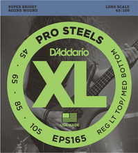 Load image into Gallery viewer, D&#39;addario PROSTEELS, Custom Light, Long Scale, 45-105 Bass Guitar Strings