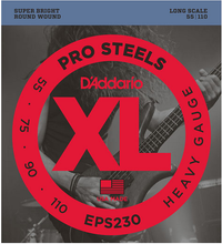 Load image into Gallery viewer, D&#39;addario PROSTEELS, Heavy, Long Scale, 55-110 Bass Guitar Strings