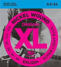 Load image into Gallery viewer, D&#39;Addario Nickel Wound, Super Light PLUS, 9.5-44  Electric Guitar Strings - EXL120+