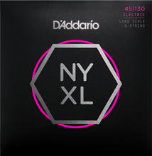 Load image into Gallery viewer, D&#39;addario Long Scale, Regular Light 5-String,  45-130  Bass Guitar Strings