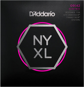 D'addario NYXL Nickel Wound, Super Light, Double Ball END, 09-42 Electric Guitar Strings