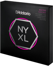 Load image into Gallery viewer, D&#39;addario NYXL 5-String, Long Scale, Regular Light, Double Ball END, 45-130 Bass Guitar Strings
