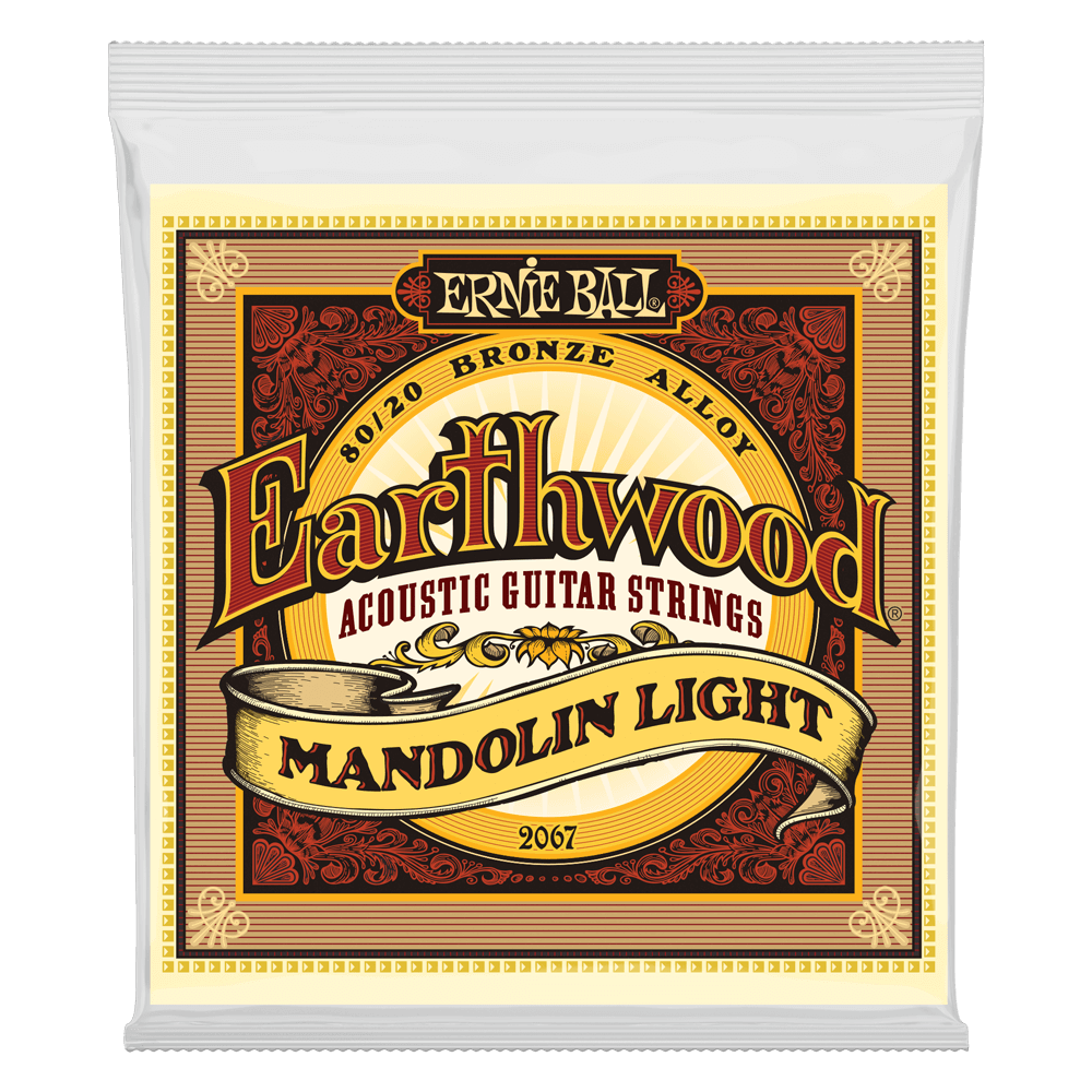 Ernie Ball Earthwood Mandolin Light Loop End 80/20 Bronze Acoustic Guitar Strings - 9-34 Gauge - 2067