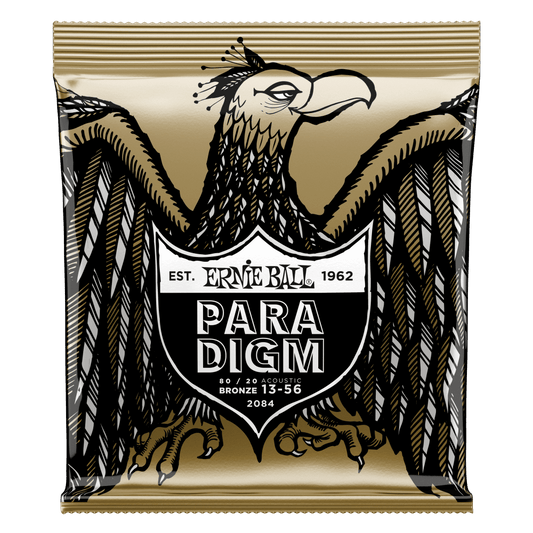 Ernie Ball Paradigm Medium 80/20 Bronze Acoustic Guitar Strings - 13-56 Gauge - 2084