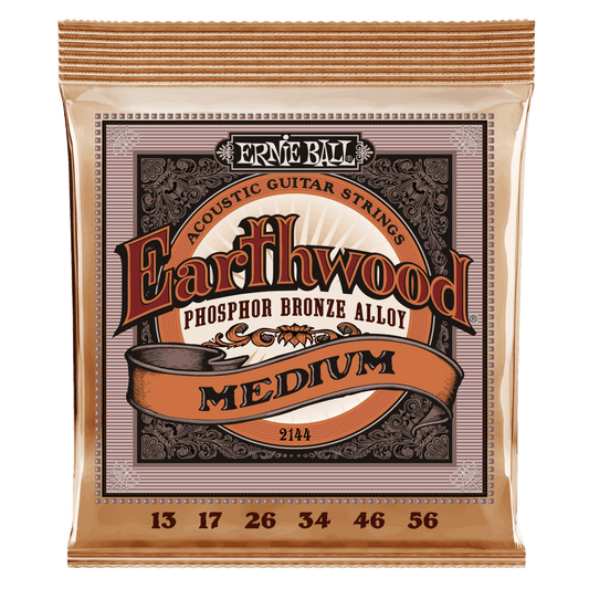 Ernie Ball Earthwood Medium Phosphor Bronze Acoustic Guitar Strings - 13-56 Gauge - 2144